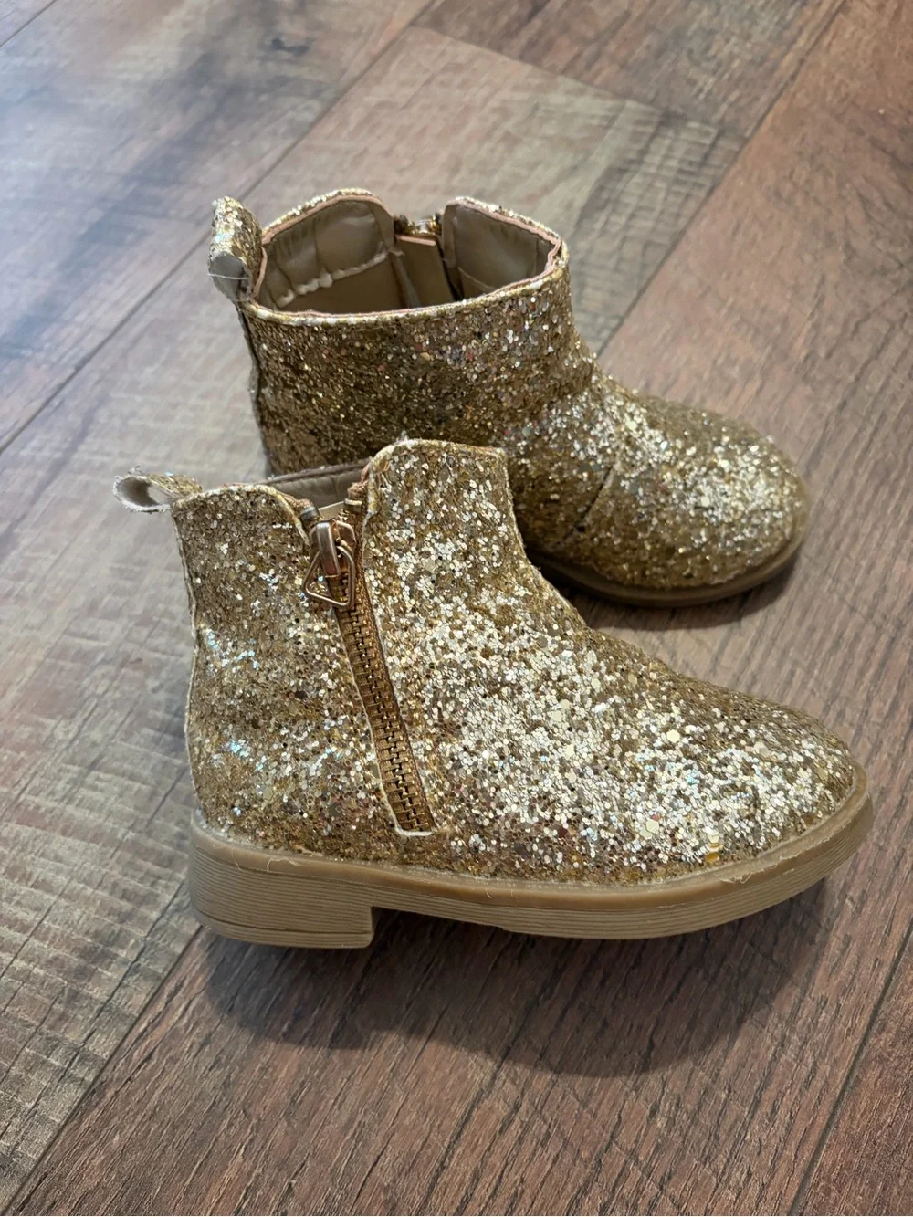 Gold boots